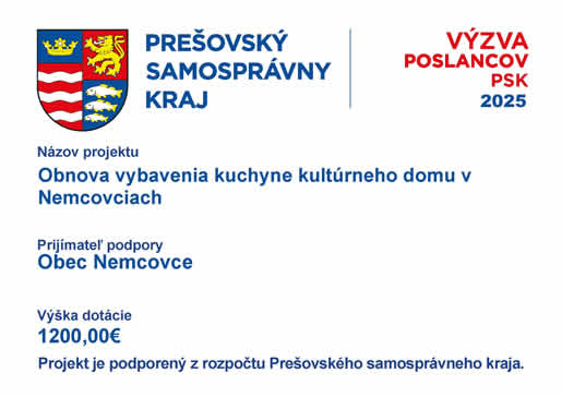 Plagát dotácia PSK